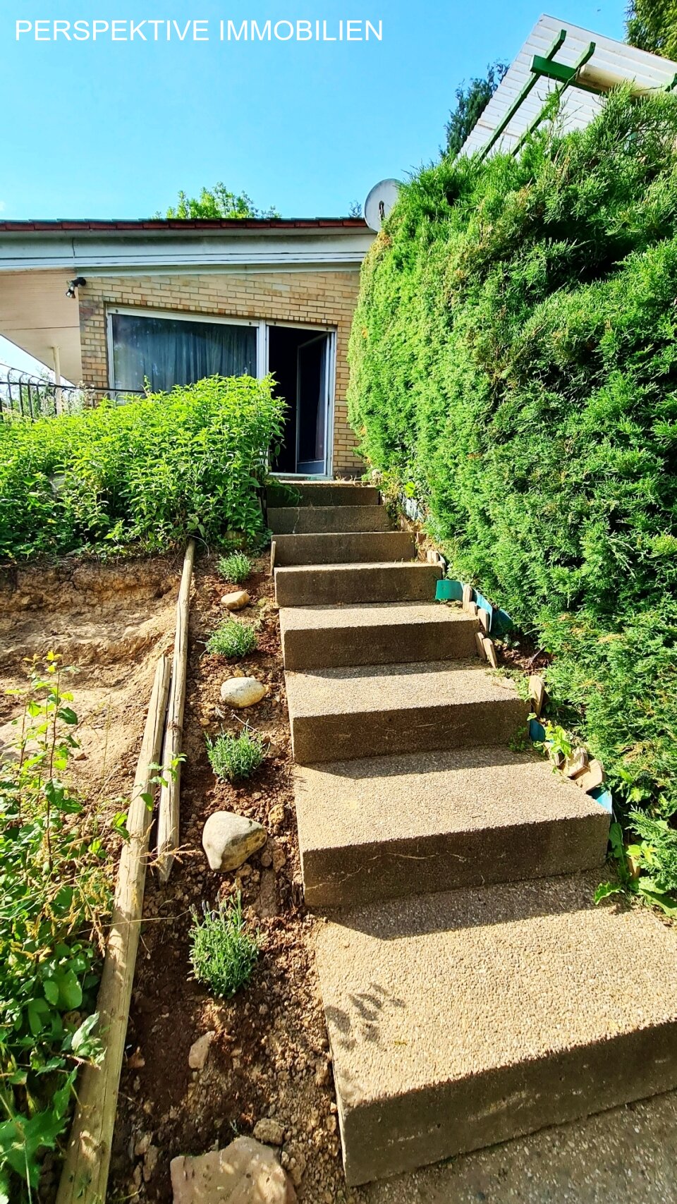 Treppe zum Garten